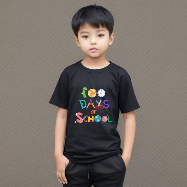 100 Days of School Kids' T-Shirt 100 Days Brighter (Creator Uploaded)