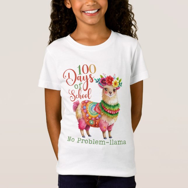 100 days of School Llama Shirt (Front)