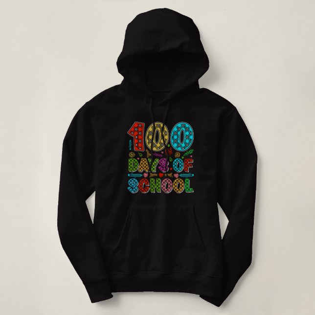 100 days of school loarding hoodie (Design Front)