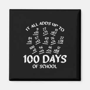100 Days Of School Math Addition Cool Teacher Stud Magnet