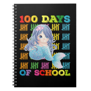 100 Days Of School Mermaid Teacher Student Notebook