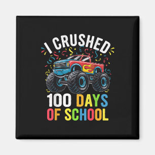 100 Days Of School Monster Truck 100th Day Of Magnet