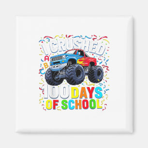 100 Days Of School Monster Truck 100th Day Of Magnet
