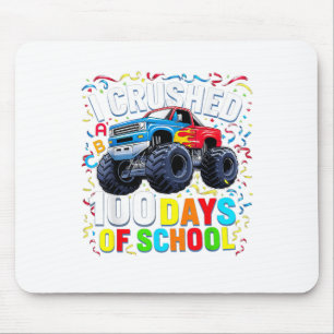 100 Days Of School Monster Truck 100th Day Of Mouse Pad