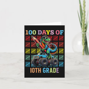 100 Days Of School Monster Truck 100th Day Of Scho Card