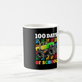 100 Days of School Monster Truck 100th Day of Scho Coffee Mug