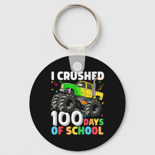 100 Days of School Monster Truck 100th Day of Scho Key Ring