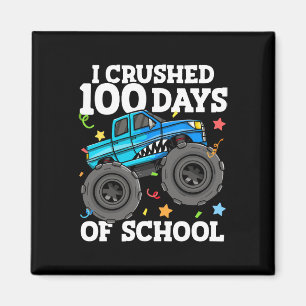 100 Days Of School Monster Truck 100th Day Of Scho Magnet