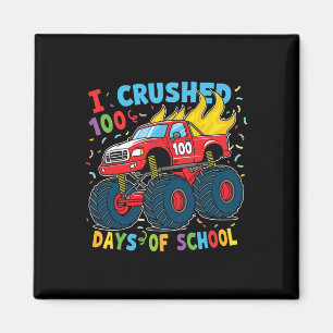 100 Days Of School Monster Truck 100th Day Of Scho Magnet