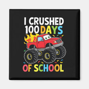 100 Days Of School Monster Truck 100th Day Of Scho Magnet