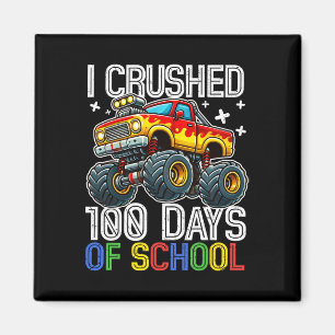 100 Days Of School Monster Truck 100th Day Of Scho Magnet