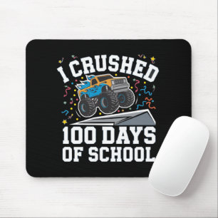 100 Days of School Monster Truck 100th Day School Mouse Pad