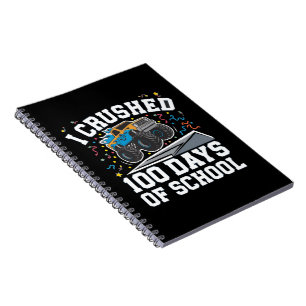 100 Days of School Monster Truck 100th Day School Notebook