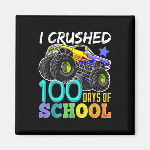 100 Days Of School Monster Truck 100th Days Of Sch Magnet