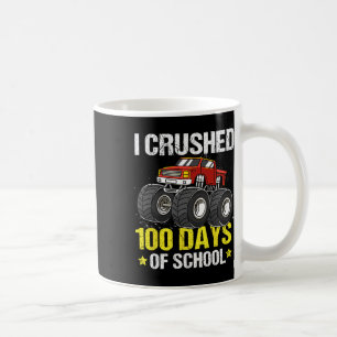 100 Days Of School Monster Truck For Kids Boys  Coffee Mug