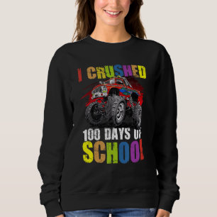 100 Days of School Monster Truck Happy 100th Day Sweatshirt