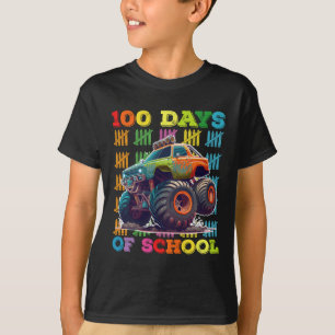 100 Days Of School Monster Truck Teacher Student T-Shirt