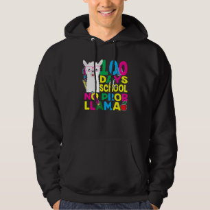 100 Days Of School No Prob-llama Llama Teacher And Hoodie