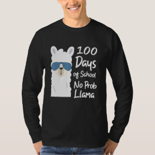 100 days of school no probliama  teacher no probli T-Shirt