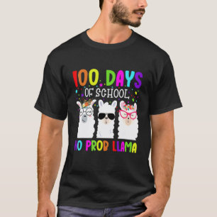 100 Days of School No Probllama Llama Teacher Gi T-Shirt