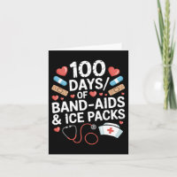 100 Days Of School Nurse 100 Day Band Aids Student