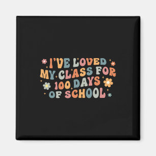 100 Days Of School Outfit Retro Teacher 100th Day  Magnet