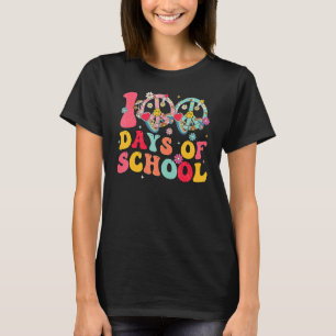 100 Days Of School Peace Sign Love 60s 70s Tie Dye T-Shirt