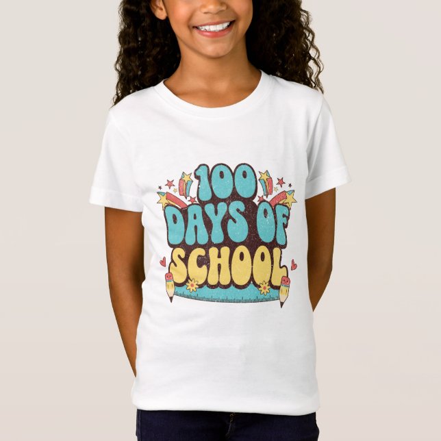 100 Days Of School Pencil teachers gifts  T-Shirt (Front)