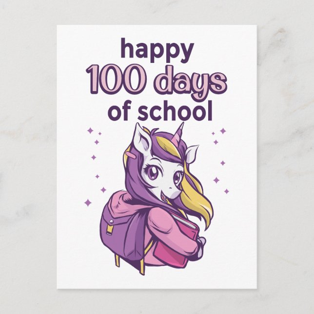 100 days of school postcard (Front)