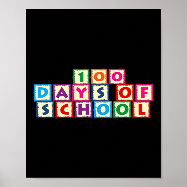 100 Days Of School  Poster (Front)