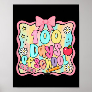 100 Days Of School Preppy 100th Day Of School Teac Poster