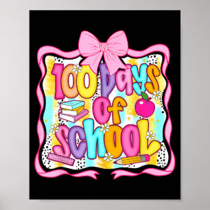 100 Days Of School Preppy 100th Day Of School Teac Poster