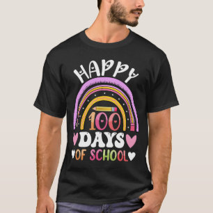100 days of school rainbow 100 days T-Shirt