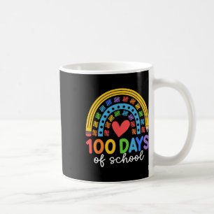 100 Days Of School Rainbow Celebration Design  Coffee Mug