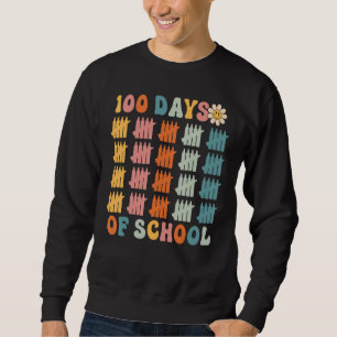 100 Days of School Retro Happy 100th Day Sweatshirt