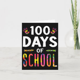 100 Days Of School Sayings Cute Team Sweet  Card