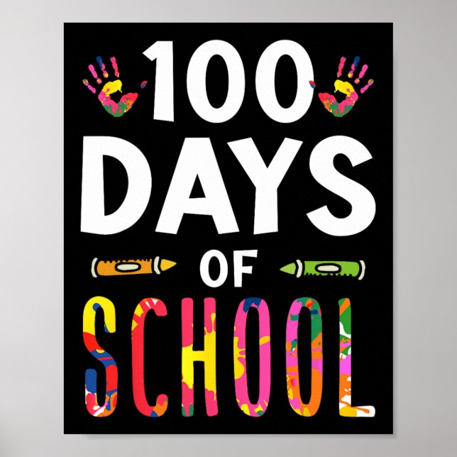 100 Days Of School Sayings Cute Team Sweet  Poster (Front)