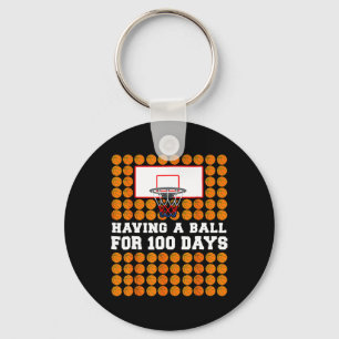 100 Days Of School Sketll 100th Day For Boys  Key Ring