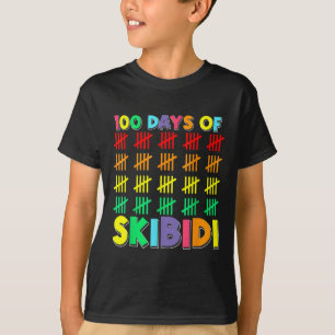 100 Days Of School Skibidi Happy 100th Day Of T-Shirt