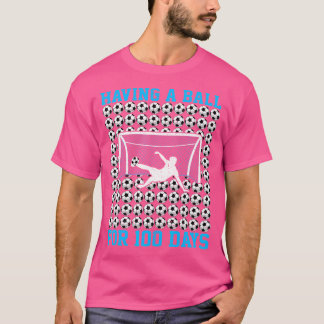 100 Days Of School Soccer 100Th Day Of School For T-Shirt