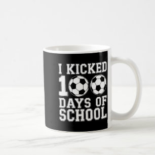 100 Days Of School Soccer Boys Kids 100th Day Of S Coffee Mug