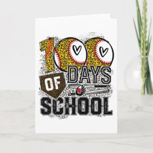100 Days Of School Softbyll, Teacher 100th Day Of  Card