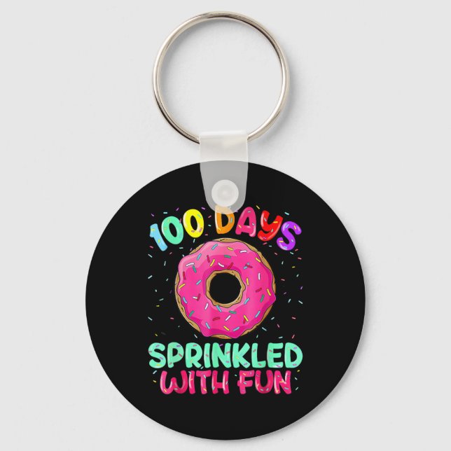 100 Days Of School Sprinkled With Fun2  Key Ring (Front)