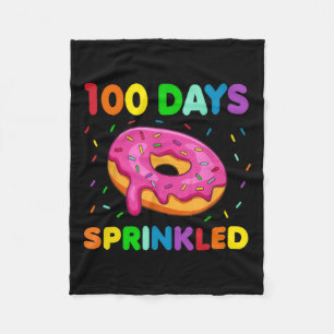 100 Days Of School Sprinkled With Fun Fleece Blanket