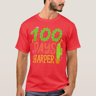 100 Days of School Student Teacher Cactus T-Shirt