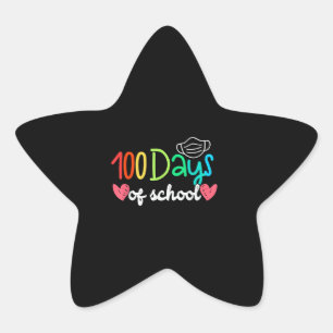 100 Days of School   Student Teacher School Star Sticker