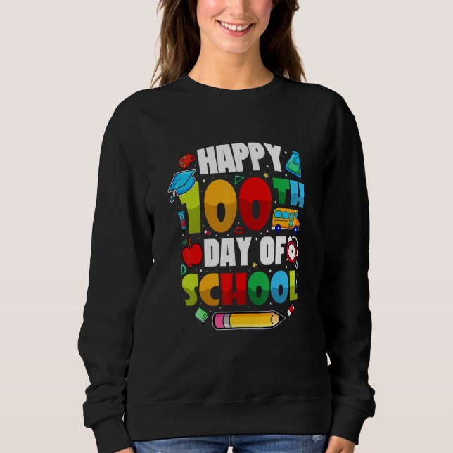 100 Days Of School Students Teachers 2023 Boys Gir Sweatshirt (Front)