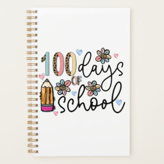100 days of school sublimation planner
