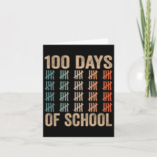 100 Days Of School Sweet Cute Sayings Team Card