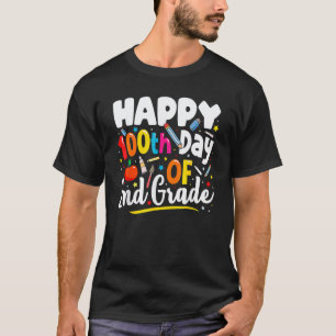 100 Days Of School  Teacher  100th Day Of 2nd Grad T-Shirt